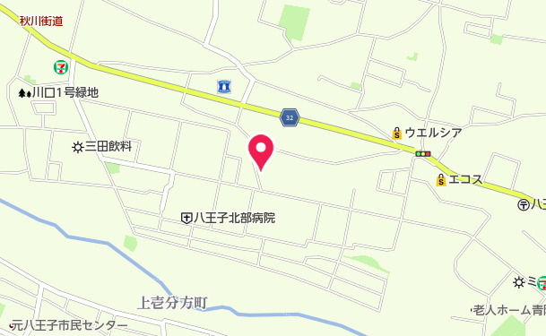 『八王子市新築戸建て』八王子市川口町1497-22【仲介手数料無料】　９１期の地図