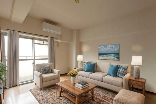 トーカン柏キャステールの居間・リビング|CGで家具等を配置したものです。実際に家具等は含まれません。