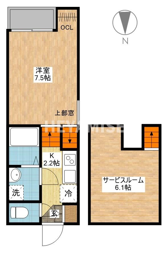 CASA.ⅥK（カーサ ロクケイ）の間取り