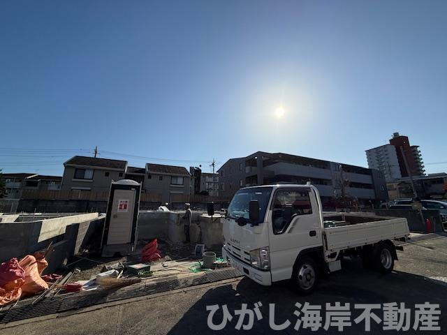 藤沢市大庭 　新築戸建　全3棟 の外観|10月17日撮影　建築中　現地外観