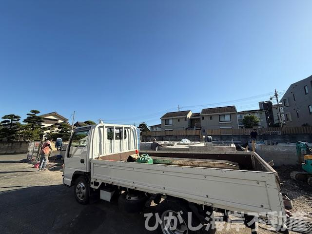 藤沢市大庭 　新築戸建　全3棟 の外観|10月17日撮影　建築中　現地外観