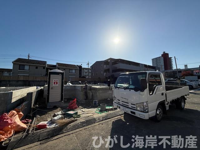 藤沢市大庭 　新築戸建　全3棟 の外観|10月17日撮影　建築中　現地外観