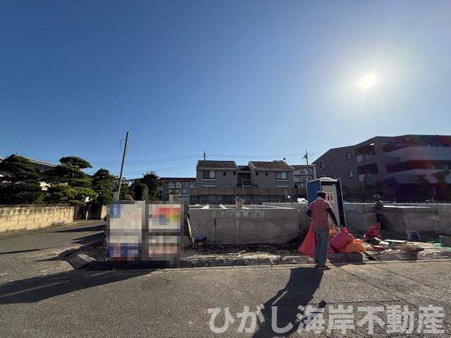 藤沢市大庭 　新築戸建　全3棟 の外観|10月17日撮影　建築中　現地外観