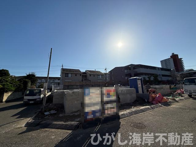 藤沢市大庭 　新築戸建　全3棟 の外観|10月17日撮影　建築中　現地外観
