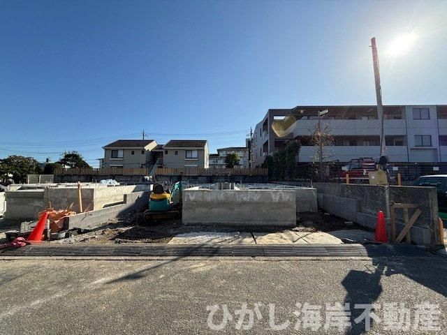 藤沢市大庭 　新築戸建　全3棟 の外観|10月17日撮影　建築中　現地外観