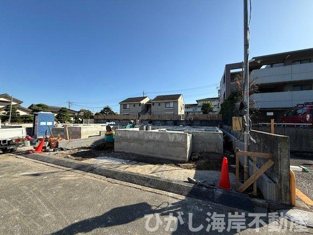 藤沢市大庭 　新築戸建　全3棟 の外観|10月17日撮影　建築中　現地外観