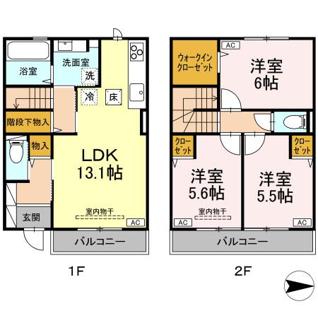 セントラルコートⅡの間取り