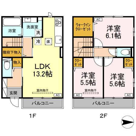 セントラルコートⅡの間取り