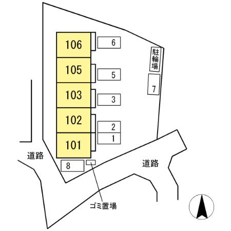 セントラルコートⅡの区画図