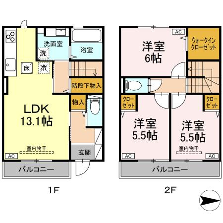 セントラルコートⅡの間取り