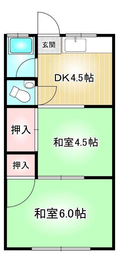 日の出荘| 名古屋市の賃貸ならMy賃貸の間取り|日の出荘