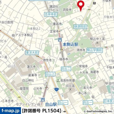 【地図】 | センチュリーマンション本駒込