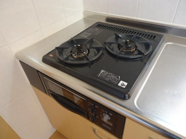 サンフィット　フジマンＡ棟のキッチン|２口ガスコンロ（イメージ）