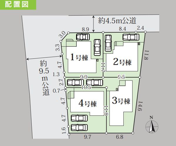 緑区相原3丁目新築戸建て　4期1号棟の区画図|区画図「緑区相原3丁目新築戸建て」