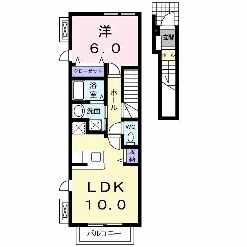 グランデ楓Ａの間取り