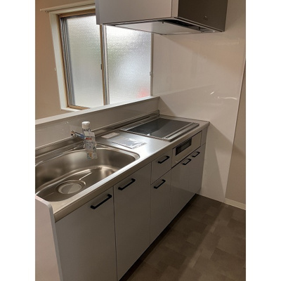 【キッチン】 | 2口IHシステムキッチン（グリル付き）