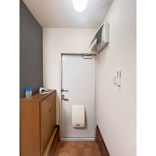 岐阜市日野南４丁目のアパートの玄関