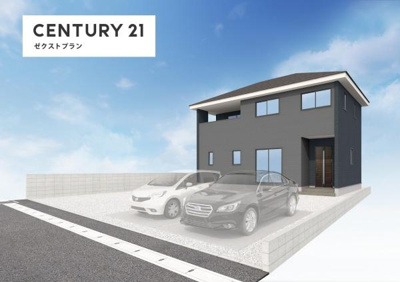 【外観】 | 渋川市石原1期 2号棟 | イメージパース※実際の色と異なる場合があります。