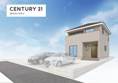 【外観】 | 渋川市石原1期 1号棟 | イメージパース※実際の色と異なる場合があります。