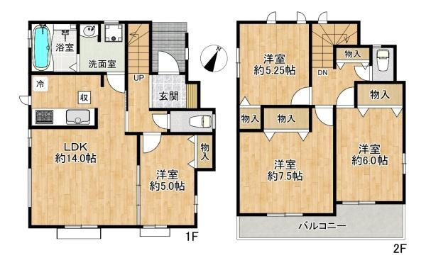 【間取り】 | 垂水区城が山1丁目　新築戸建