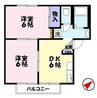 【間取り】 | ハイツアイ旗ヶ崎