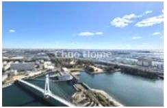 アップルタワー東京キャナルコートの展望|手を伸ばせば、ふれることが出来そうな環境が、そのままインテリアになったような印象です。その豊かな眺望にふさわしい空間には、通風・採光にも優れ、心地よい光と風があふれています