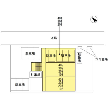 サニーコート神領の区画図