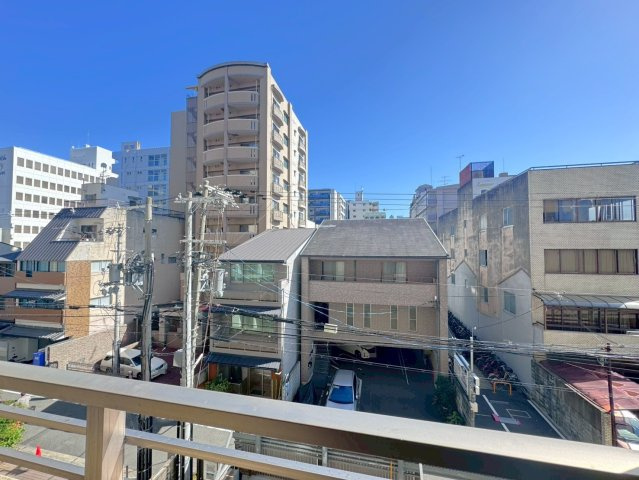 「大宮」駅＆「四条大宮」駅徒歩２分◆収納豊富な間取り◆３ＬＤＫ角住戸◆ユニハイム四条大宮駅前の展望|バルコニーからの眺望