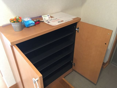 【収納】 | リバーサイドレジデンス | 玄関にはシューズＢＯＸを完備♪