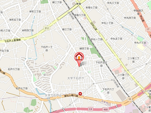 カーサクラーノの地図|地図