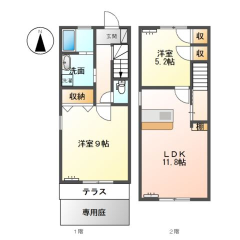 Ｐｒｉｍｅ・Ｋの間取り