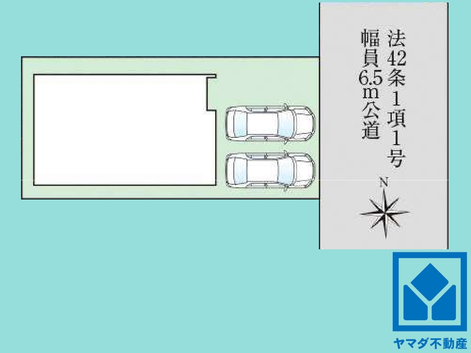 京田辺市草内八田　第1の区画図