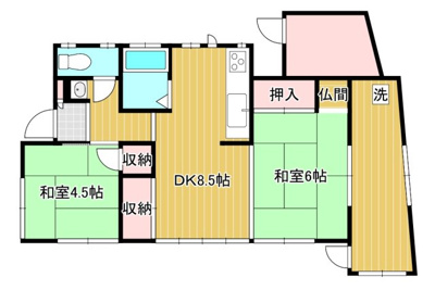  | 池田町二丁目　古家付売地 | 古家間取り、建物まだまだ使えます