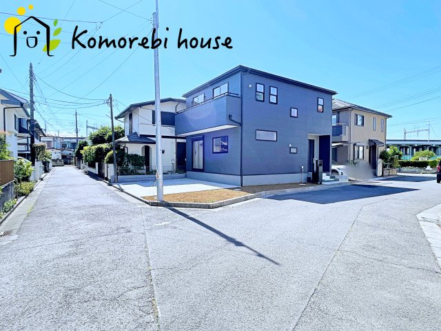 上尾市原市　第8　新築一戸建て　リーブルガーデン　01の前面道路含む現地写真|26.3.14撮影済み