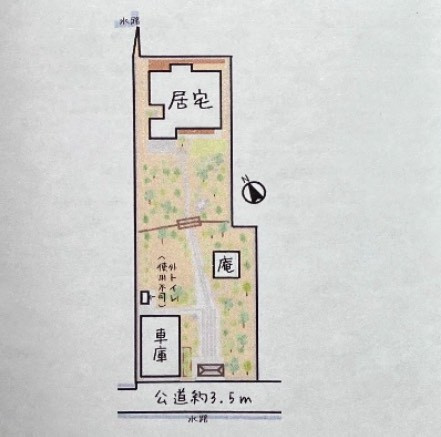 東金市関内　中古戸建の区画図