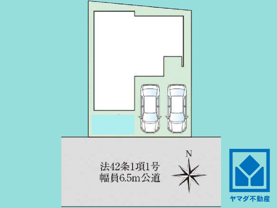 八幡市八幡小西　第1の区画図