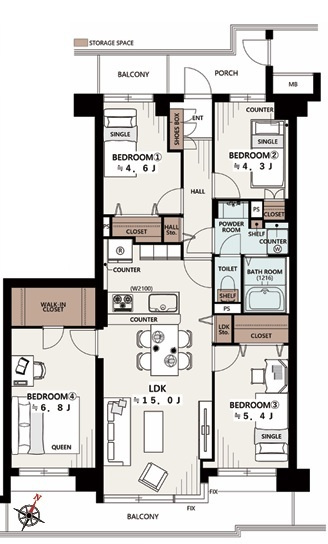 【間取り】の画像