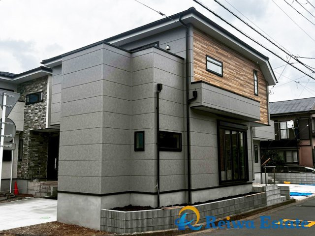 新築戸建　茅ヶ崎市高田4丁目の外観|室田小学校まで約850ｍ、円蔵中学校まで約600ｍとお子様の通学も安心♪