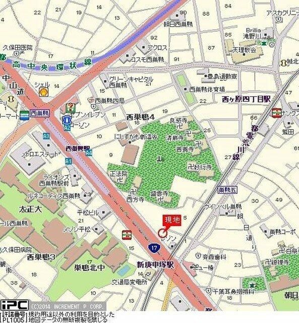 Ｃａｃｈｅｔｔｅ西巣鴨の地図