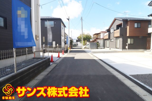 郡山市静町4期　　　　1号棟　　大成小学校、郡山第７中学区の外観|北側前面道路