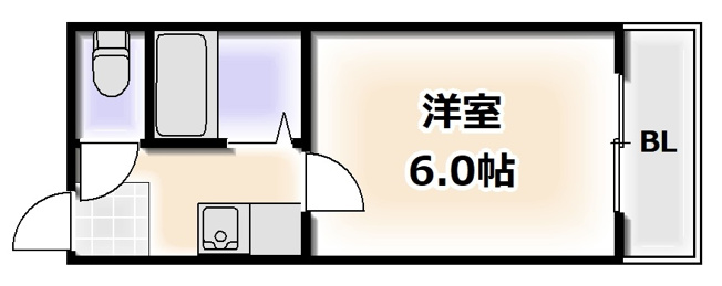 【間取り】 | エクラ難波南（旧ラパンジール大国２）