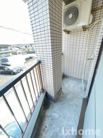 ハートマンションのバルコニー|開放的で明るい空間を演出してくれるバルコニーです