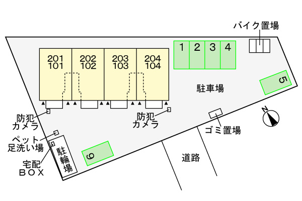 ミルト・ラフレシールの区画図