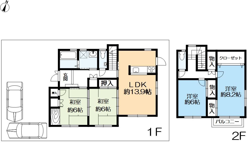 藤原台中町6丁目戸建の間取り