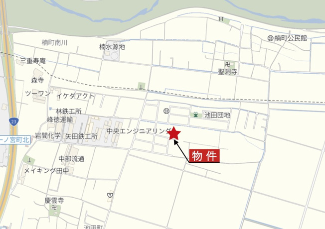 【地図】 | 鈴鹿市池田町《2号棟》 | 広域Map