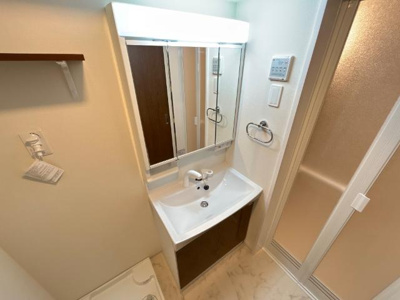 【洗面所】 | （仮称）城陽市寺田新築アパート | 洗髪洗面化粧台（イメージ）