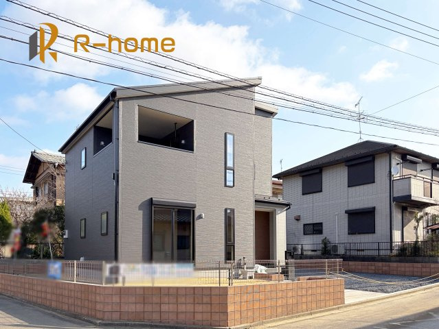 第2つくば市城山　新築戸建て　1号棟の外観|建物完成いたしました！ご予約で『平日』や『夕方』などでもご見学可能です！