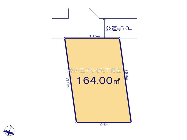 『八王子市土地』八王子市下恩方町588-6【仲介手数料無料】の土地図