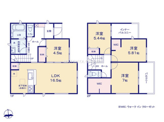 【間取り】 | リーブルガーデン岡崎254中町　2号棟
