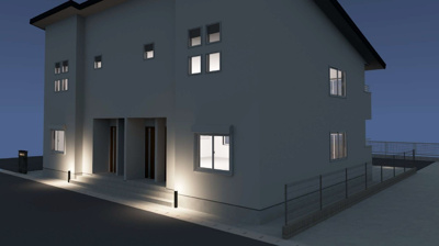 【外観パース】 | （仮称）大沢新新築アパート